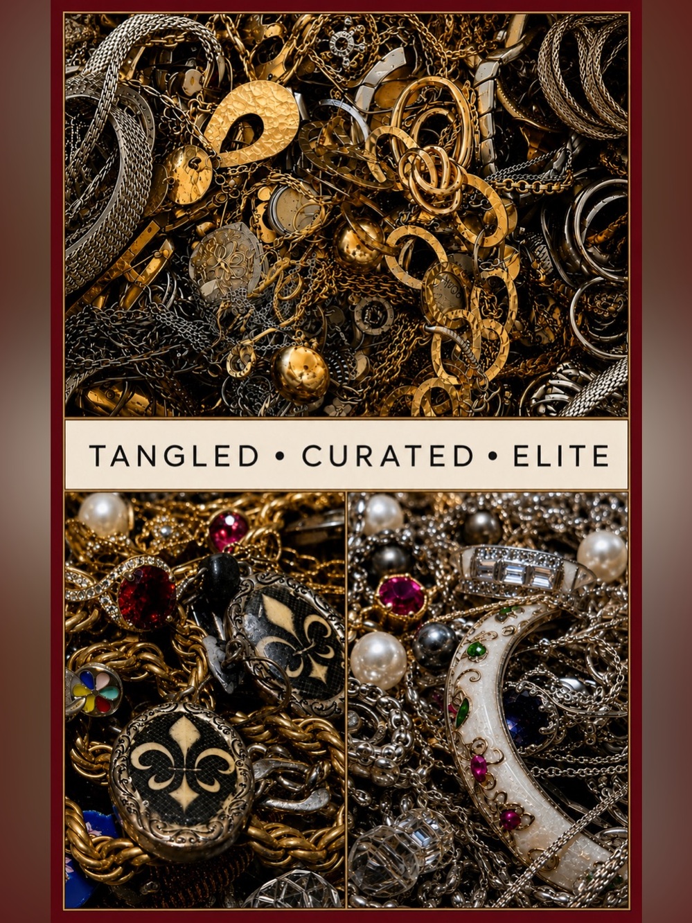 1 LB Bulk Jewelry Lot | Curated or Unsearched | Vintage to Modern Gold Silver